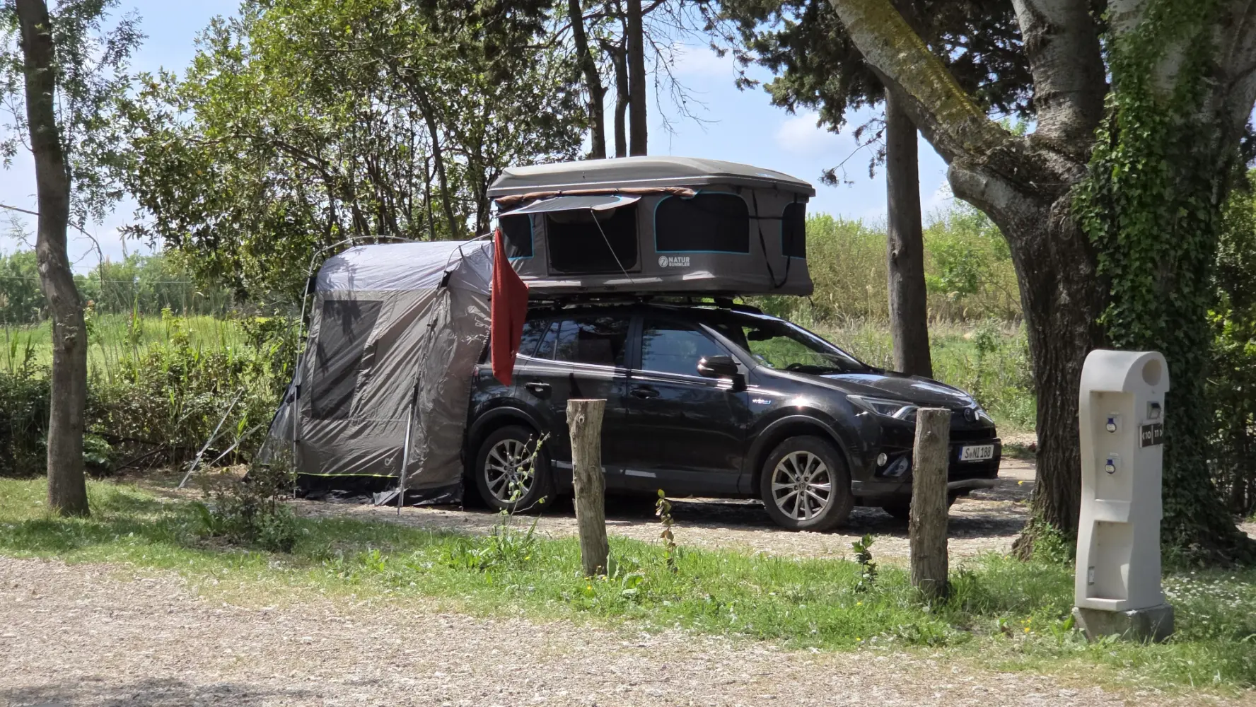 empl voiture tente de toit camping narbonne